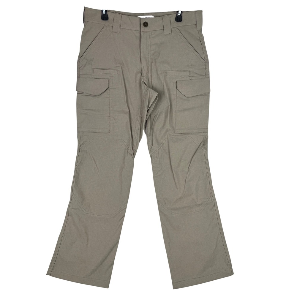 First‎ Tactical Cargo Pants Mens 34x30 Tan Khaki Ripstop Tactical Trousers